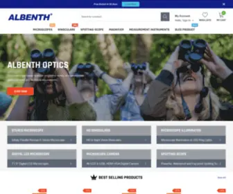 Albenthel.com(Albenth Optics) Screenshot