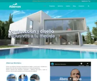 Albercasmontalvo.com(Albercas Montalvo) Screenshot