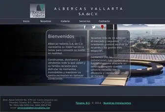 Albercasvallarta.com(Albercas Vallarta S.A) Screenshot