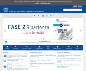 Alberghiconfindustria.it(Associazione Italiana Confindustria Alberghi) Screenshot