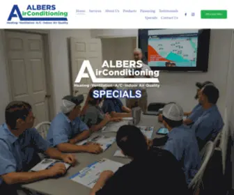 Albersairconditioning.com(Albers Air Conditioning) Screenshot