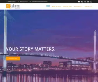 Alberscommunications.com(Albers Communications Group) Screenshot