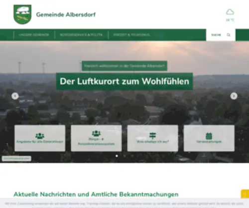 Albersdorf.de(Gemeinde Albersdorf) Screenshot
