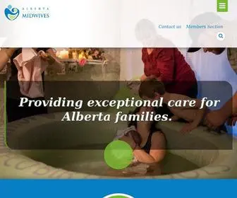 Alberta-Midwives.ca(Alberta Association of Midwives) Screenshot