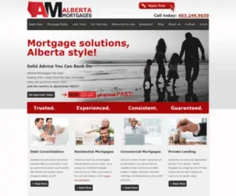 Alberta-Mortgages.com(Calgary Mortgage Broker) Screenshot