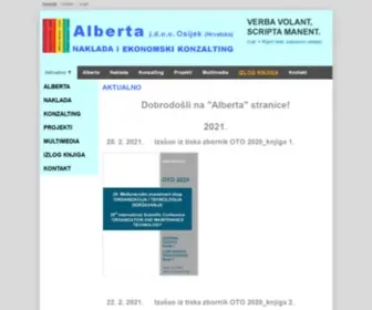 Alberta-Naklada.com(Alberta naklada) Screenshot