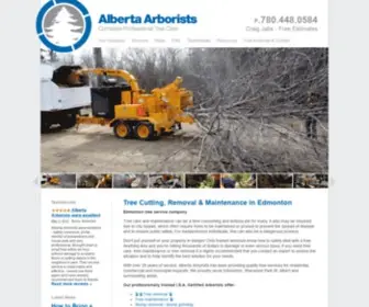 Albertaarborists.com(Edmonton Tree Service) Screenshot