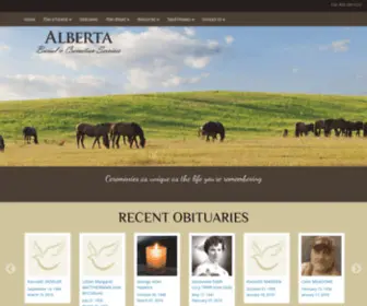 Albertaburialandcremation.com(Alberta Burial & Cremation Services) Screenshot