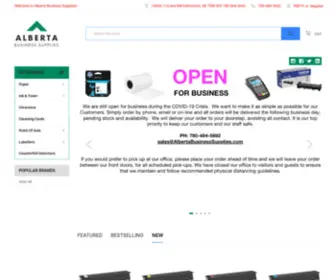 Albertabusinesssupplies.com(Alberta Business Supplies) Screenshot