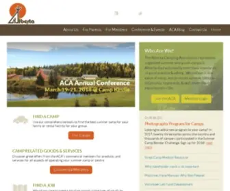 Albertacamping.com(Summer camp) Screenshot
