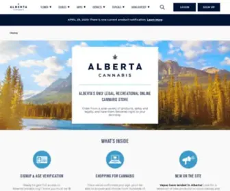 Albertacannabis.org(Alberta Cannabis) Screenshot
