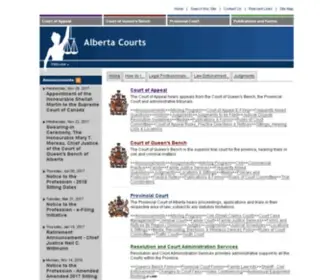 Albertacourts.ab.ca(Alberta Courts) Screenshot