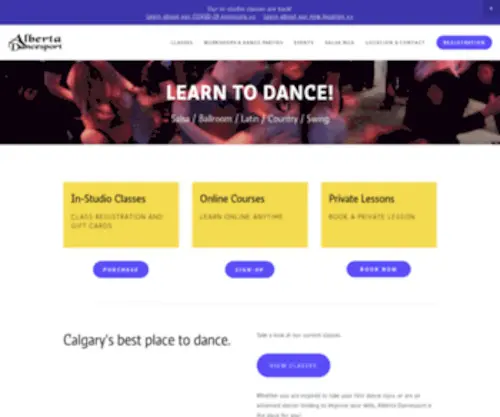 Albertadancesport.com Screenshot