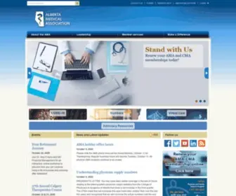 Albertadoctors.org(Alberta Medical Association) Screenshot
