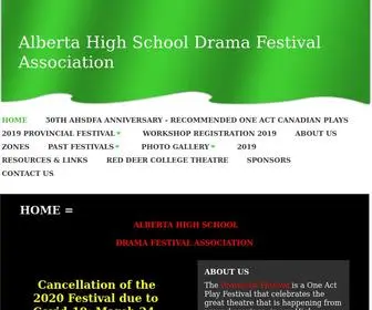 Albertadrama.com(Red Deer College Mainstage) Screenshot