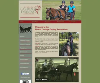 Albertadriving-ACDa.ca(Alberta Carriage Driving Association) Screenshot