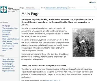 Albertalandsurveyhistory.ca(Alberta's Land Surveying History) Screenshot