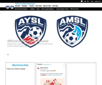 Albertamsl.com(Alberta Major Soccer League) Screenshot