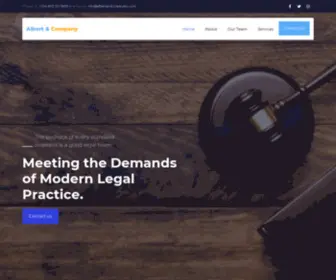 Albertandcolawyers.com(Albert & Company) Screenshot