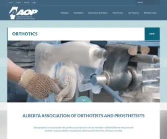 Albertaoandp.com(Alberta Association of Orthotists and Prosthetists) Screenshot
