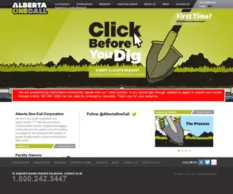 Albertaonecall.com(Utility Safety Partners) Screenshot