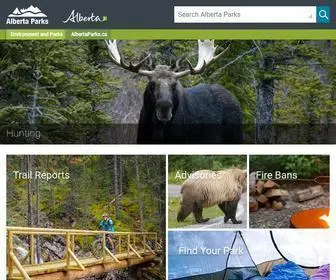 Albertaparks.ca(Alberta Parks) Screenshot