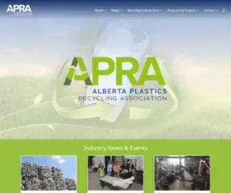 Albertaplasticsrecycling.com(Alberta Plastics Recycling Association) Screenshot