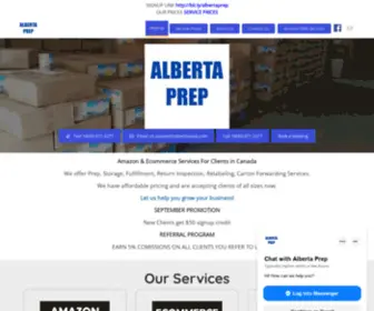 Albertaprep.com(Amazon & Ecommerce Services For Clients in Canada) Screenshot