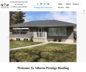 Albertaprestigeroofing.ca(Alberta Prestige Roofing) Screenshot