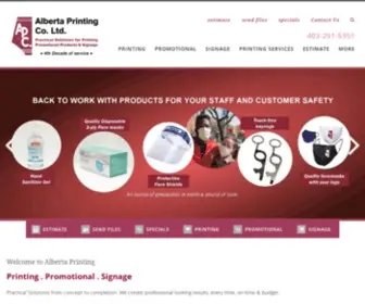 Albertaprinting.com(Alberta Printing Company) Screenshot