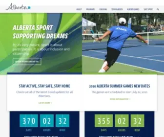 Albertasport.ca(Alberta Sport Connection) Screenshot