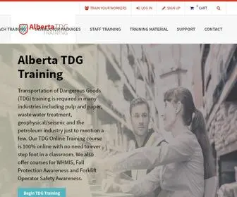 Albertatdgtraining.com(Alberta TDG Training) Screenshot