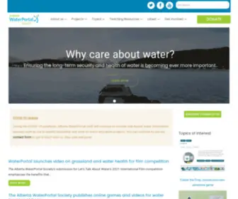 Albertawater.com(Alberta WaterPortal) Screenshot