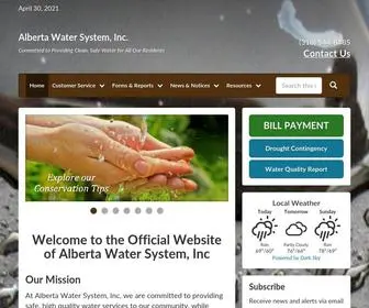 Albertawatersystem.org(Alberta Water System) Screenshot