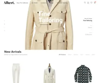 Albertclothing.com(ALBERT) Screenshot