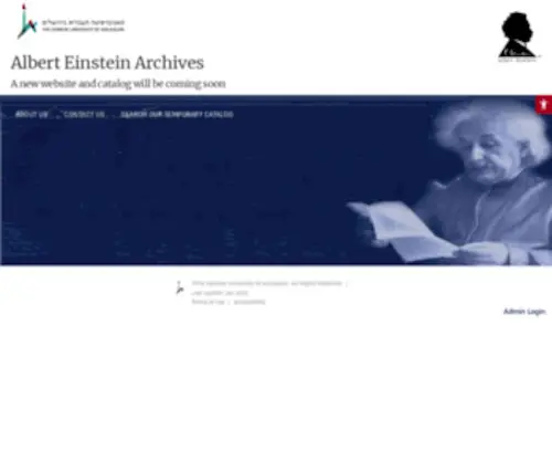 Alberteinstein.info(Albert Einstein Archives) Screenshot