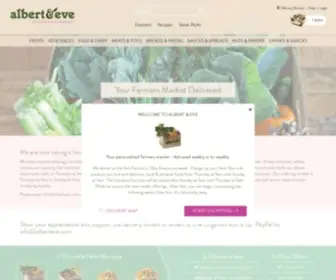 Alberteve.com(Organic Delivery at Albert & Eve Organics) Screenshot