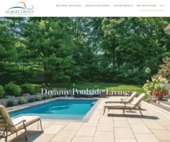 Albertgrouplandscaping.com(Fiberglass Pools) Screenshot