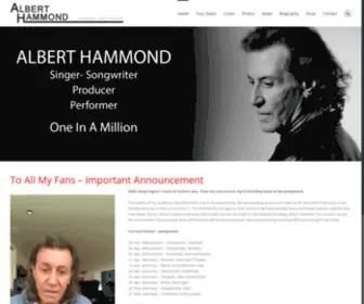 Alberthammond.com(Albert Hammond Music Artist) Screenshot