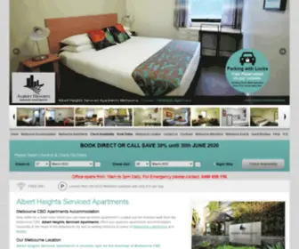 Albertheights.com.au(Albert Heights serviced apartments melbourne) Screenshot