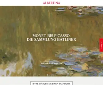 Albertina.at(Albertina Museum Wien) Screenshot