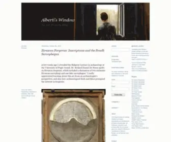 Albertis-Window.com(An Art History Blog) Screenshot