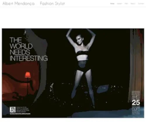 Albertmendonca.com(Albert Mendonca Fashion Stylist Lisbon Lisboa Portugal Los Angeles New York USA) Screenshot