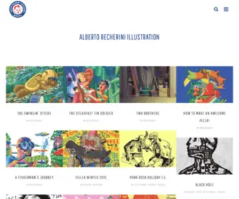 Albertobecherini.com(Alberto Becherini Graphic & Illustration) Screenshot