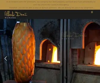 Albertodona.com(Murano glass) Screenshot