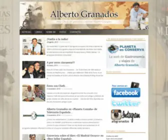 Albertogranados.com(Web Oficial del Periodista y Escritor Alberto Granados) Screenshot