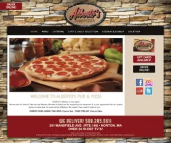 Albertositaliankitchen.com(Alberto's Pub & Pizza) Screenshot