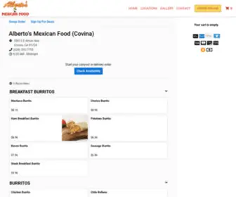 Albertosmexfoodcovina.com(Covina, CAMenu & Order Online)) Screenshot