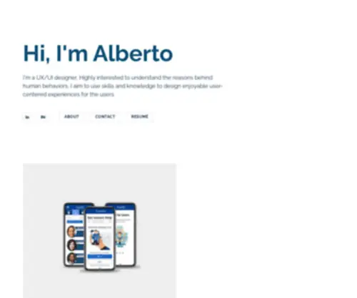 AlbertouxDesign.com(I’m a UX designer. I’m passionate about creating usable digital products. I have worked with inc) Screenshot