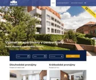 Albertov.eu(Kompletně zařízené byty k pronájmu v Praze) Screenshot